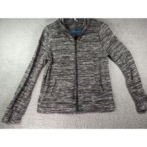 Juicy Couture Sweater Womens Size Small Black Full Zip Black Top